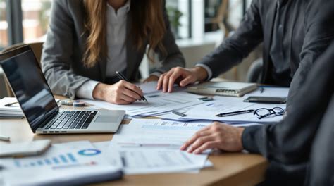 Étudiants apprenant la comptabilité et la gestion en ligne