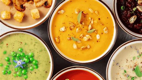 Schéma expliquant la différence de texture entre soupe, potage et velouté