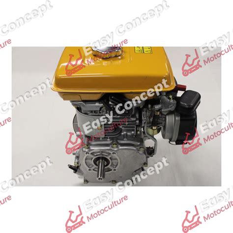 Schéma d'un moteur Robin EY 15 D avec l'axe moteur