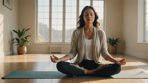 Femme pratiquant la méditation pour le bien-être mental et physique