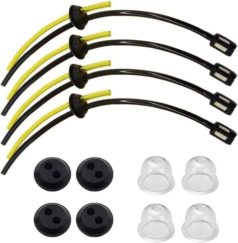 Tuyaux d'essence d'une débroussailleuse