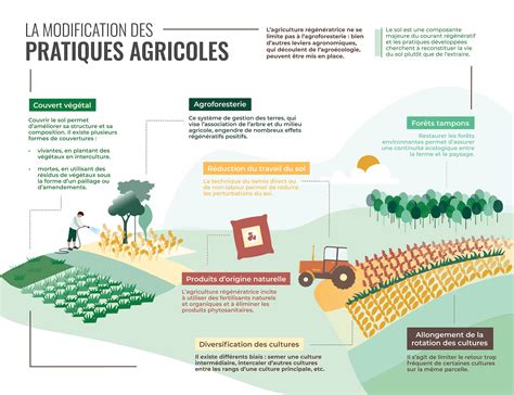 Schéma illustrant la transition vers des pratiques agricoles plus écologiques