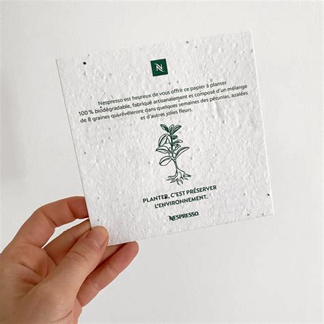 Papier ensemencé avec des graines visibles