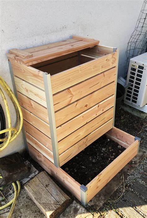 Schéma de fabrication d'un composteur en bois