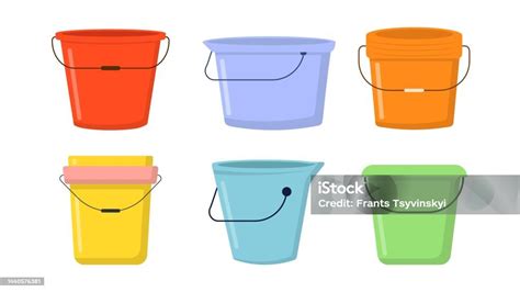 Illustration d'un jardin urbain avec des seaux de différentes tailles