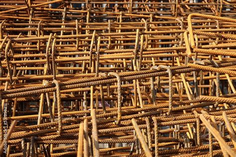 Mise en place des piquets en fer à béton