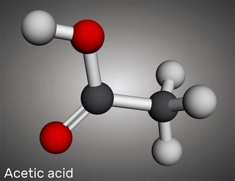Molécule d'acide acétique