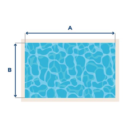 Schéma de découpe d'une bâche aux dimensions du bassin