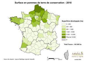 Carte des zones de production de pommes en Pays de la Loire