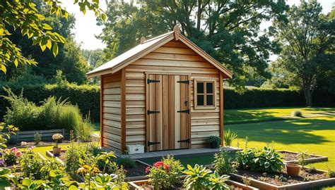 cabane en bois cordé avec vue sur le jardin