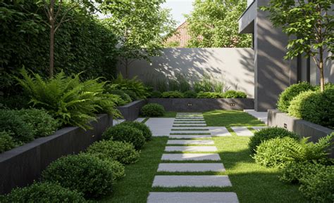 Aménagement paysager moderne inspiré des jardins italiens