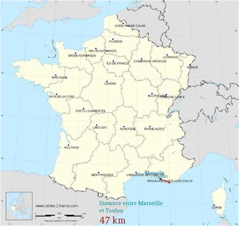 Carte des populations de lierres entre Marseille et Toulon