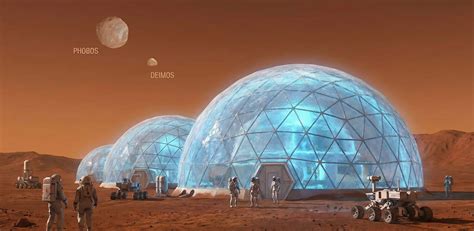 Concept d'habitat martien en mycélium