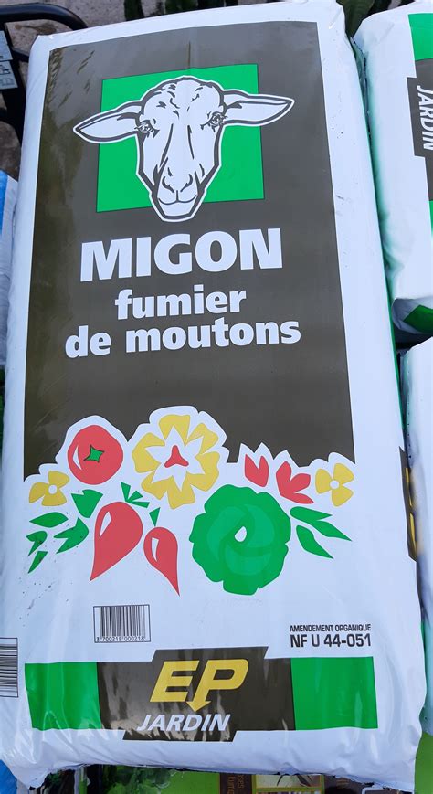 Sac de fumier de bovin granulé