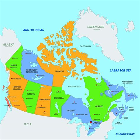 carte du Canada montrant la distribution des produits