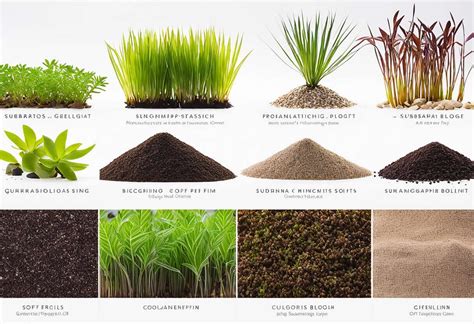 divers types de substrats pour plantes
