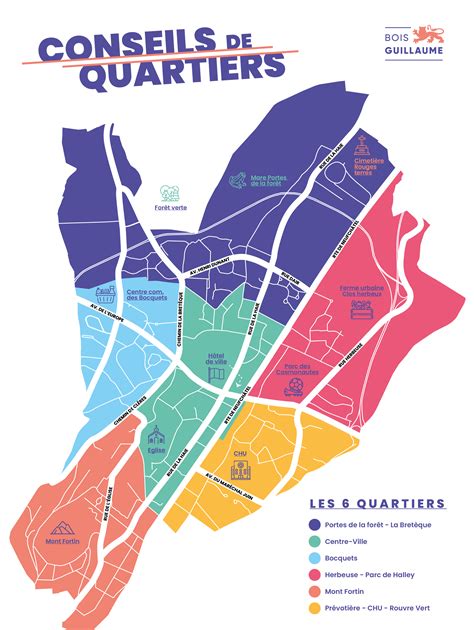 Carte du quartier des marchands et points d'intérêt