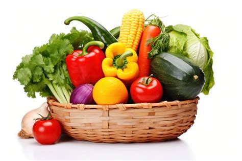 Illustration représentant des légumes frais et biologiques disposés sur une table en bois, symbolisant la nature et la santé.