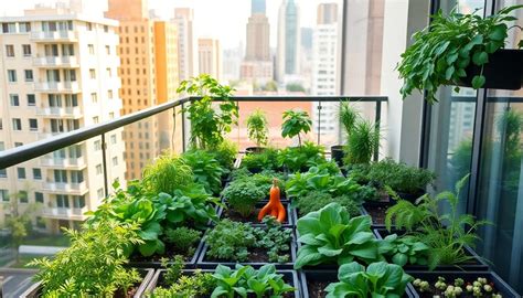 Démonstration de jardinage sur un balcon urbain