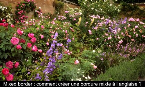 schéma de conception d'un mixed-border anglais