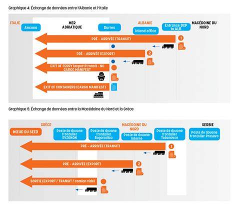 Infographie montrant le flux des données douanières et l'importance du code HS dans le système ICS2