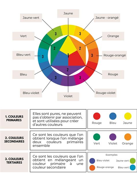 Diagramme illustrant l'association des couleurs complémentaires dans une bordure de jardin