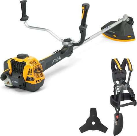 Débroussailleuse Stiga SGT 1000 J en action dans un jardin