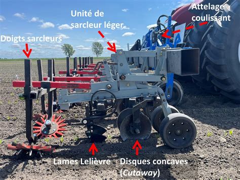 Visuel montrant un système de guidage par caméra sur un sarcleur automatisé