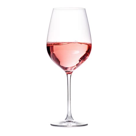 Verre de vin rosé brillant sous la lumière
