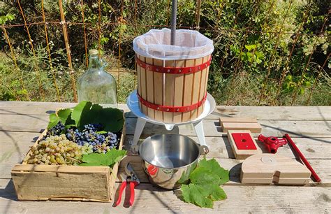 Pressoir à vis traditionnel pour le raisin