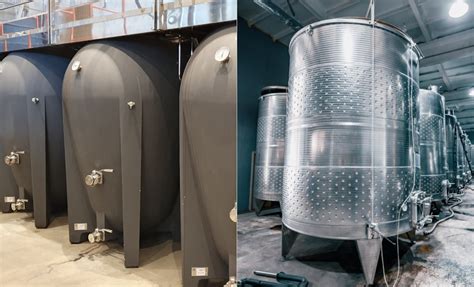 Cuves en inox pour la vinification