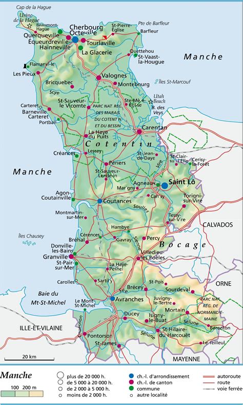 Carte géographique illustrant la localisation de Prunier dans le département de la Manche