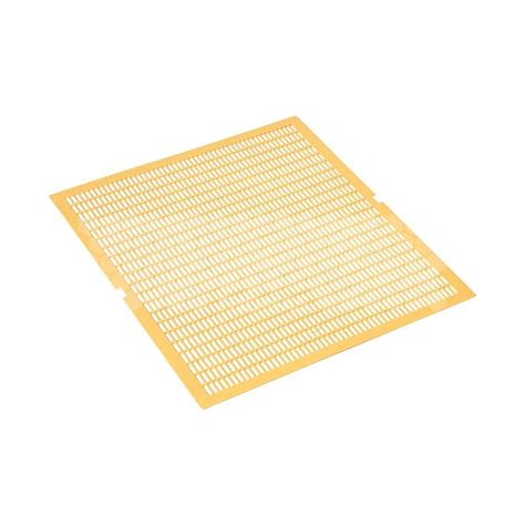 Schéma d'une ruche avec partition et grille à reine
