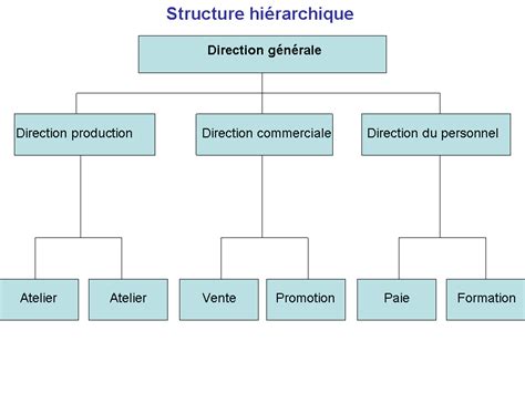 Schéma de l'organisation d'une entreprise paysagiste