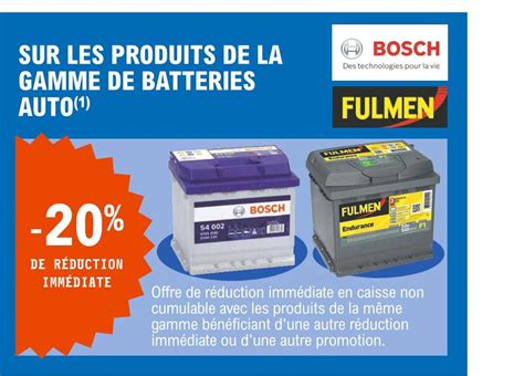 Gamme de batteries Lithium-ion Bosch