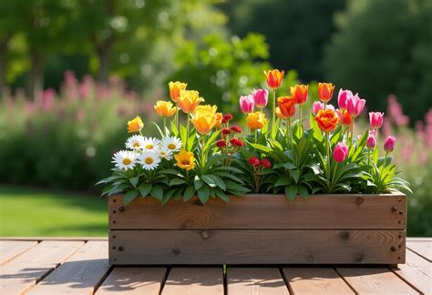 Blocs de bois modulaires pour jardinière