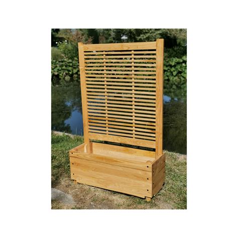Jardinière en bois avec persienne