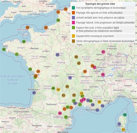 Carte des sites agroécologiques visitables en France