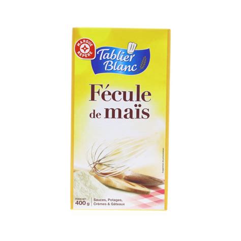 Diagramme d'utilisation de la fécule de maïs