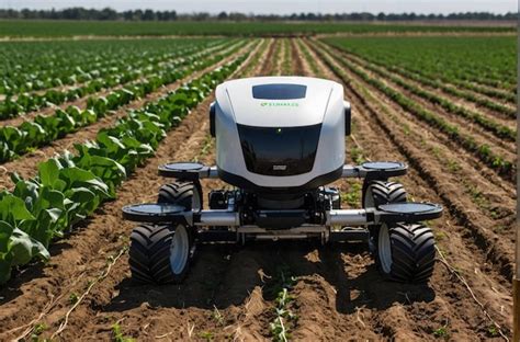 Robot désherbeur autonome dans un champ