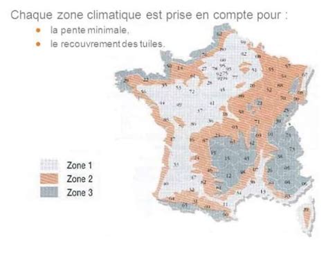 Carte des zones climatiques pour le choix des variétés d'arbres fruitiers