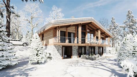 paysage naturel et chalet en bois dans un environnement verdoyant