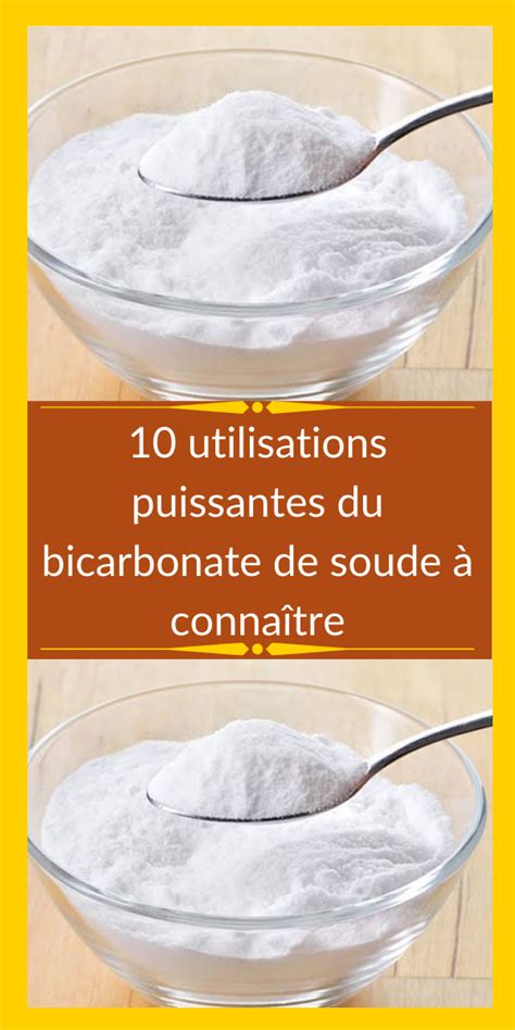 Illustration montrant la poudre de bicarbonate de soude dans différents récipients