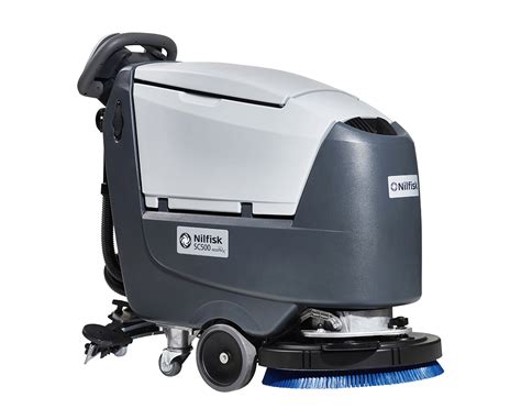 Vue d'ensemble de l'autolaveuse Nilfisk SC530 en environnement professionnel