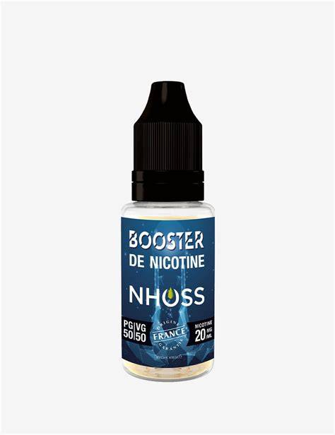 Diagramme illustrant l'ajout de booster de nicotine à un e-liquide