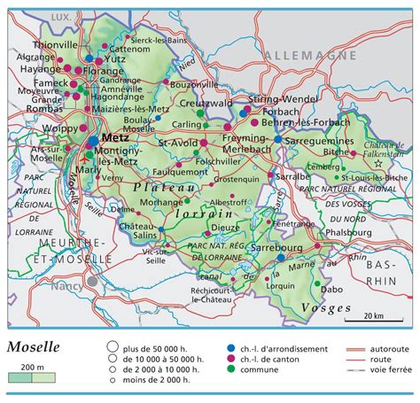 Carte de la Moselle avec Corny-sur-Moselle mise en évidence