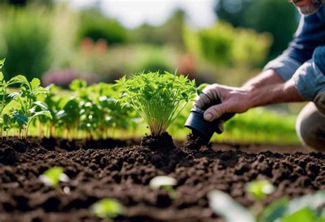 Jardinier effectuant un faux semis pour contrôler les mauvaises herbes