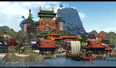 Servant attendant des ordres dans une ville de FFXIV