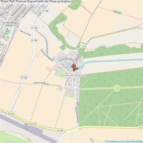 Plan du site de Thiverval-Grignon avec les différentes installations