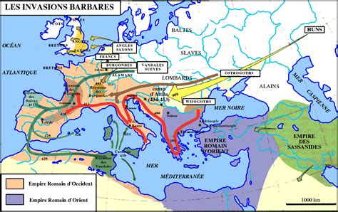 Tribus barbares en Europe